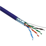 Кабель мережевий EXCEL NET FTP Cat.5e LSOH 4x2x0.51 CU фіолетовий 305м