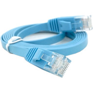Патч-корд плаский WEEPDA U/UTP Cat.6 CU 1.5м Blue