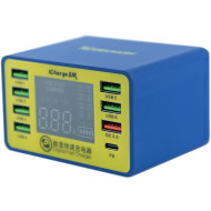 Зарядная станция MECHANIC iCharge 8M 50W Yellow/Blue