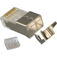 Конектор POWERPLANT RJ-45 FTP Cat.7 20шт/уп золотистий (TV993161)