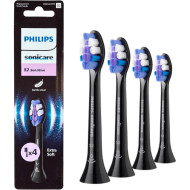 Насадка для зубної щітки PHILIPS Sonicare S2 Sensitive Black 4шт (HX6054/88)