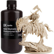 Фотополімерна смола для 3D принтера ELEGOO 8K Water Washable Resin, 1кг, Vanilla (50.103.0141)