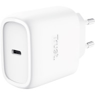 Зарядное устройство TRUST Maxo 45W 1xUSB-C GaN Charger White w/Type-C cable (25522)