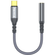 Адаптер COLORWAY USB-C to 3.5mm 0.14м Gray (CW-AD-CJ)