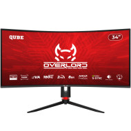 Монітор 34" QUBE Overlord C34UQ180H