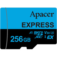 Карта памяти APACER microSDXC Express 256GB UHS-I U3 V30 A1 Class 10 (AP256GMCEXG3X17-RA)