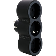 Сетевой разветвитель LEGRAND Standard 3x2K+3 Black, 3 розетки (694519)