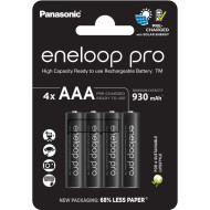 Аккумулятор PANASONIC Eneloop Pro AAA 930mAh 4шт/уп (BK-4HCDE/4CP)