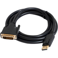 Кабель PATRON DisplayPort - DVI 1.8м Black