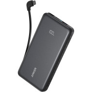 Повербанк ANKER Power Bank with Built-in Type-C Cable 22.5W 10000mAh Black (A110DH11)