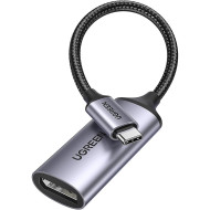 Адаптер UGREEN CM654 USB-C to DisplayPort 0.1м 8K@60Hz Gray (15575)