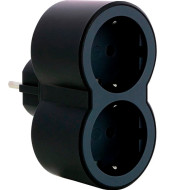 Сетевой разветвитель LEGRAND Standard 2x2K+3 Black, 2 розетки (694517)