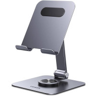 Подставка для смартфона/планшета UGREEN LP891 Aluminum 360 Rotating Tablet Stand Gray (45860)