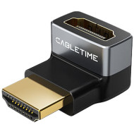 Адаптер CABLETIME 8K 60Hz Male to Female 90 Degree HDMI v2.1 Gray (CP41G)
