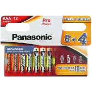 Батарейка PANASONIC Pro Power AAA 12шт/уп (LR03PPG/12HH 8+4F)