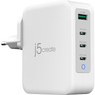 Зарядное устройство J5CREATE 130W GaN USB-C 4-Port Charger White (JUP43130E-EN)