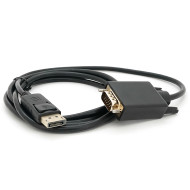 Конвертер відеосигналу VOLTRONIC DisplayPort - VGA 1.8м Black