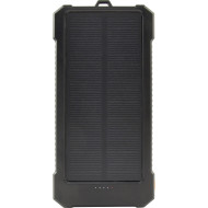 Повербанк с солнечной батареей GEMBIRD Power Bank With Solar Panel, 1xUSB-C, 2xUSB-A, 3A 20W 10000mAh (PB10-SOLAR-1)