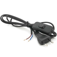 Кабель живлення VOLTRONIC CEE 7/7 Schuko під пайку 1.8м (YT-25106)