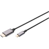 Кабель DIGITUS USB Type-C to HDMI USB-C to HDMI 1.8м Black (DA-70821)