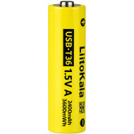 Аккумулятор LIITOKALA Li-Ion USB-T36 AA 3600mAh, USB-C зарядка