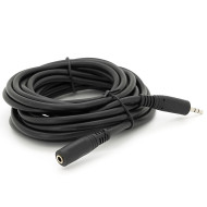 Кабель-подовжувач VOLTRONIC Premium Connectors mini-jack 3.5mm 5м Black