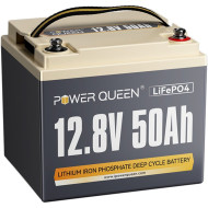 Акумуляторна батарея POWER QUEEN LiFePO4 12V 50Ah Deep Cycle Lithium Battery (12.8В, 50Агод)