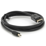 Конвертер відеосигналу VOLTRONIC Mini DisplayPort - DisplayPort 1.8м Black