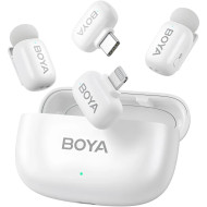 Бездротовий петличний мікрофон BOYA Mini-13 Tiniest Wireless Microphone Lightning & USB-C Connectors White