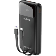 Повербанк DUDAO K15Pro USB-A w/2 cables 22.5W 20000mAh Black (6977196682430)
