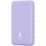 Повербанк з бездротовою зарядкою BASEUS Magnetic Mini Wireless Fast Charge 2in1 20W 5000mAh Nebula Purple (P10022107513-00)