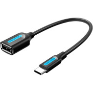 Адаптер VENTION USB 2.0 Type-C - USB AF Black (CCSBB)