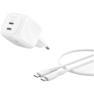 Зарядное устройство BELKIN Boost Up Charge Pro Dual USB-C GaN Wall Charger 50W White w/Type-C cable (WCH019KQ1MWH-B6)