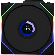 Вентилятор LIAN LI Uni Fan TL Wireless LCD 120 Reverse Blade Black (G99.12RTLLCD1W1B.00)