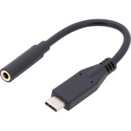 Адаптер DIGITUS USB-C to 3.5mm USB-C to 3.5mm Black (AK-300321-002-S)