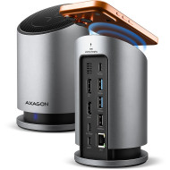Док-станция AXAGON 9-in-1 USB-C 10Gbps Wireless Charging Hub