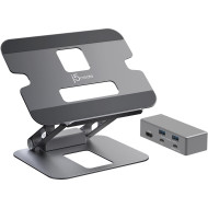 Подставка для ноутбука J5CREATE Multi-Angle 4K Docking Stand (JTS327-N)