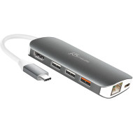 Порт-реплікатор J5CREATE 9-in-1 USB-C Multi Adapter (JCD383-N)