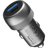 Автомобільний зарядний пристрій COLORWAY 1xUSB-C, 1xUSB-A, PD3.0, QC3.0, 70W Gray (CW-CHA066PD-GR)