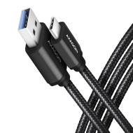 Кабель AXAGON USB-C to USB-A 3.2 Gen 1 2м Black