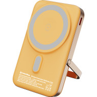 Повербанк с беспроводной зарядкой COLORWAY Power Bank MagSafe and Watch Wireless 22.5W 10000mAh Amber (CW-PB100LPA2Y-WPDD)