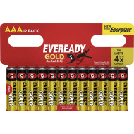 Батарейка ENERGIZER Eveready Gold AAA 12шт/уп (E304401300)