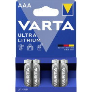 Батарейка VARTA Ultra Lithium AAA 4шт/уп (06103 301 404)
