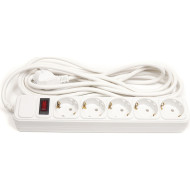 Сетевой фильтр POWERPLANT JY-1056 White, 5 розеток, 5м (EX610723)