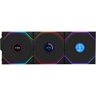 Комплект вентиляторів LIAN LI Uni Fan TL Wireless LCD 120 w/controller Black 3-Pack (G99.12TLLCD1W3B.00)