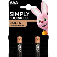 Батарейка DURACELL Simply AAA 2шт/уп (5020471)