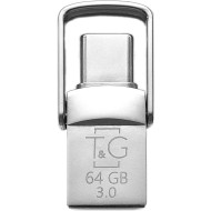 Флешка 64GB T&G 104 Metal Series USB 3.0 Type-C Silver (TG104TC-64G3)