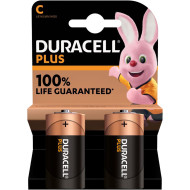 Батарейка DURACELL Plus C 2шт/уп (5000394141827)