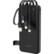 Повербанк DUDAO K11 1xUSB-A w/4 cables 10W 10000mAh Black (6977196681853)