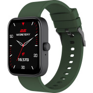 Смарт-годинник 2E Alpha SQ Music Edition 46mm Black/Green (2E-CWW40BKGN-WS)